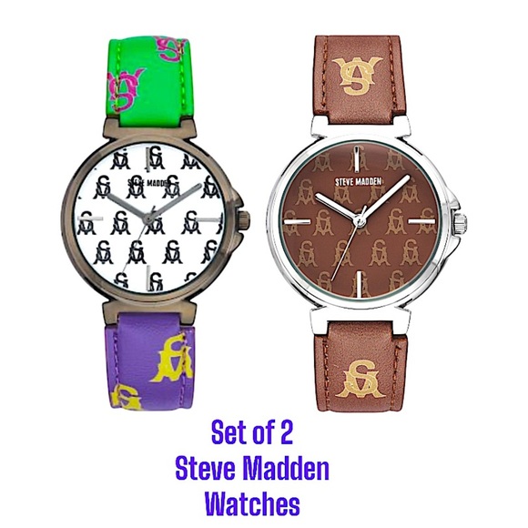Steve Madden watches set of 2 (both watches) NWT in boxes - Picture 1 of 10